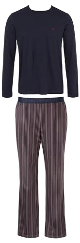 Emporio Armani Men's Patterned Logoband Long Pajamas