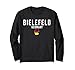 Bielefeld Germany Map Flag Vintage Travel Design Langarmshirt