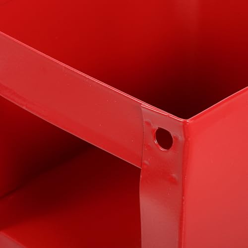 ULTECHNOVO Fire Extinguisher Wall Mount Box Red Powder-Coated Iron Holder with Thickened Hook Bracket for Secure Fire Equipment Storage and Fixed Extinguisher Display