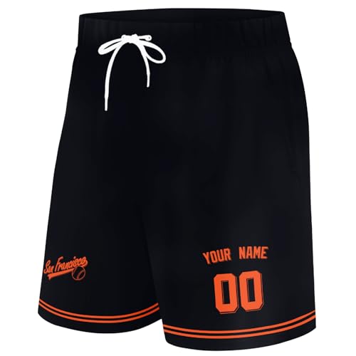 Image of ANTKING Swim Trunks Custom Name Number Beach Shorts for Men Youth Gifts