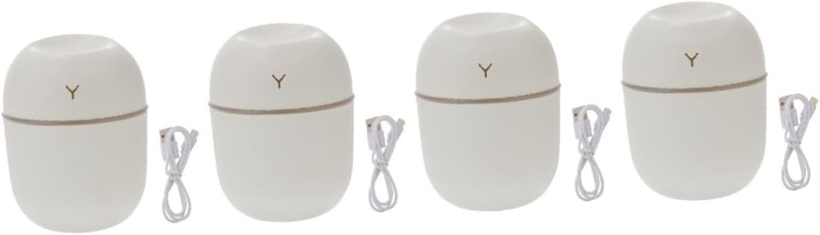 Do użytku domowego Nawilżacz USB 4 szt. Nawilżacz Urządzenie do aromaterapii Plastikowy Mini Biały Nawilżacz Mgiełkowy USB