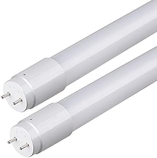 Bright Source 2 x LED T8 6ft - 28w - 1800mm [70w Fluorescent Tube Replacement] (Wired to Mains) Ideal For Office School Hotel Lighting (6000k - Daylight)