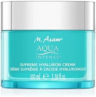 M. Asam Aqua Intense Face Moisturizer (100ml)  Supreme Face Cream with hyaluronic acid targets fine lines & wrinkles & provides intense moisture, for all skin types, facial care