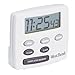 West Bend 40055 Easy to Read Digital Magnetic Kitchen Timer Features Large Display and Electronic Alarm, White