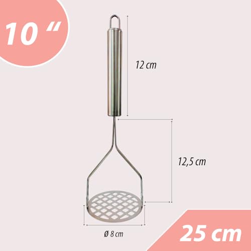 Amassador Espremedor De Batata Purê Inox Grande Profissional