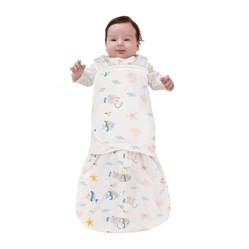 Couverture emmaillotage bebe 100% coton au tissage doux et sain