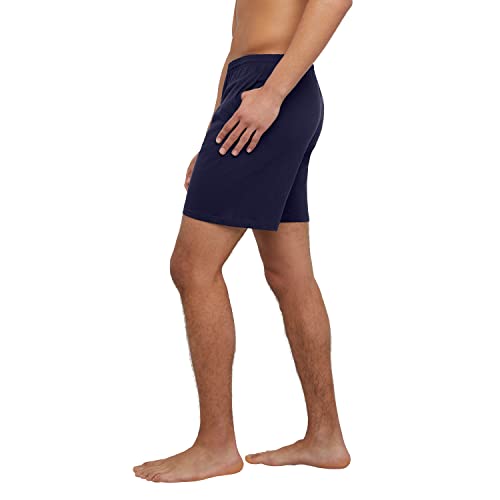 Image of Hanes Men's Essentials Jersey Shorts, Shorts with Pockets, Cotton Shorts for Men, 7.5 inch