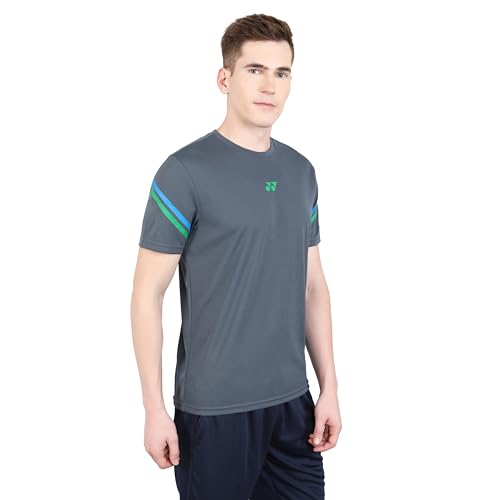 Image of YONEX Round Neck T-Shirt 2812 |Badminton|Tennis|Squash|Tru Dry |Quick Dry |Breathable |Fleecy