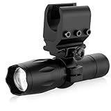TRINITY SUPPLY Trinity Tactical Flashlight with Mount for 12-Gauge Shotguns – 1000 Lumen LED, Fits Mossberg 500, Maverick 88, Remington 870, Savage Stevens 320 – Aluminum, Rail Adapter Included