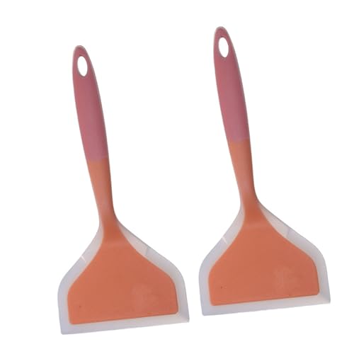 Kitchen Essential - Espátula de silicona de agarre cómodo para freír, adecuada para cocinar a diario y uso en campamentos