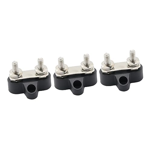 FAVOMOTO 3pcs Glass Fiber Reinforced Nylon Terminal Block for Trucks Rvs Boats Distribution Block Car