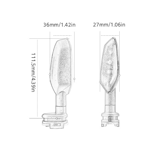 Indicateurs clignotants LED YZF R6 pour sorties nocturnes - 5