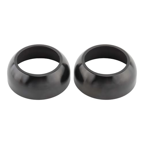 Caches de Fourche Soufflet de moto en aluminium usiné, finition Black pour Low Rider FXDL