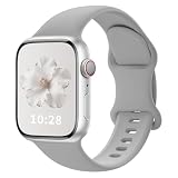 Sport Silicone Band Compatible For iWatch Bands 40mm 38mm 41mm 44mm 45mm 42mm 49mm Women Men,Soft Wristband Waterproof Replacement Sport Strap for iWatch Bands Series 9 8 7 6 5 4 3 2 1 SE Ultra