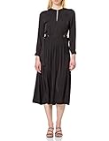 Ballonärmel Scotch & Soda Maison Damen Figurbetontes Midikleid Kleid, 0008 Black, M
