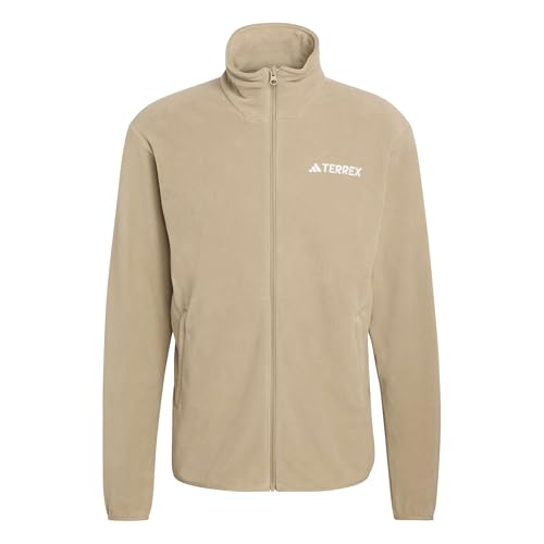 adidas Men's Terrex Multi Essentials Full Zip Fleece Jacket, blanch cargo, L