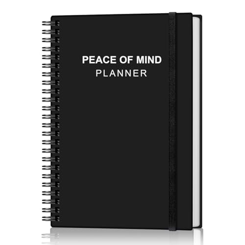Peace of Mind Planner Final Arrangements Organizer for Beneficiary Will Preparation Last Wishes & Funeral Planning 5.8 x 8.5 Black