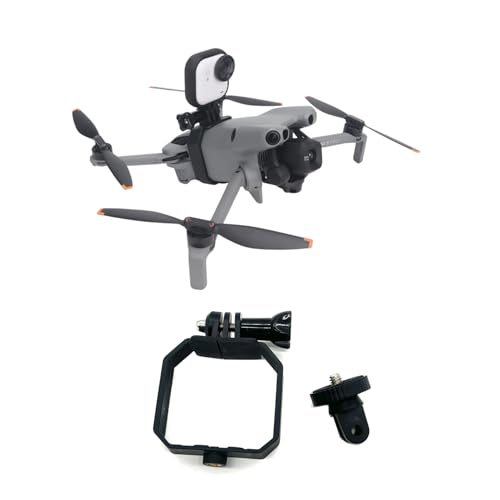Wtohoby Top Camera Mount Adapter for DJI Mini 5 Pro/Mini 4 Pro/MINI 3/3PRO/Drone,1/4 Inch Screw Tripod Extension Bracket for DJI Nano/Osmo 360/Insta360 GO Ultra/GO 3S, LED & Vlogging Accessories
