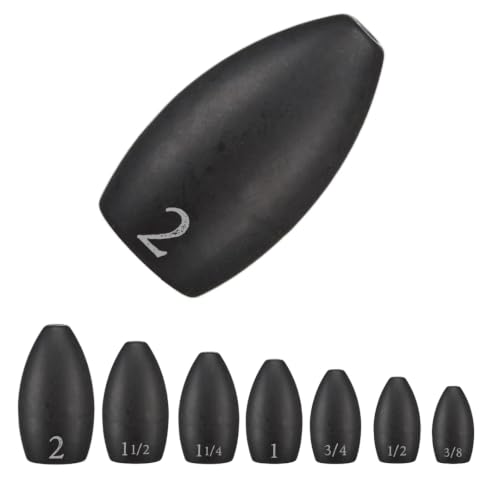 Reaction Tackle Tungsten Flipping Weights for Bass Fishing - Punch Sinkers for Heavy Cover - Size...