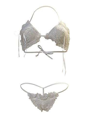 Softline Collection Ensemble De Bikini/Soutien-Gorge Blanc Avec Vita Stringa M/L