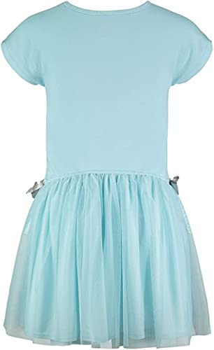 Disney Frozen Elsa Little Girls Short Sleeve Dress Blue 7-8 #TOP1