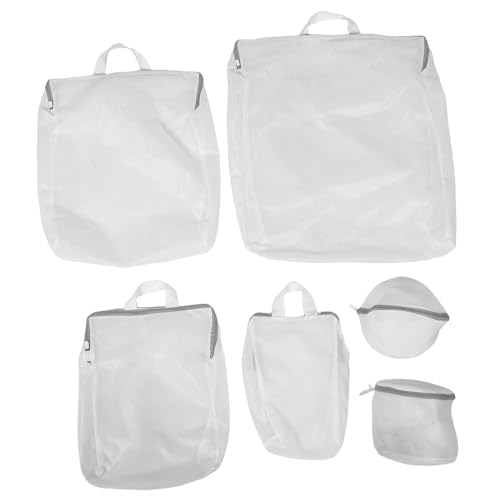 Bolsas de red para lavandería de poliéster con asa para ropa delicada 2