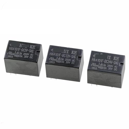 Relé electromecánico HK4101F-DC24V-SHG de 3A para soldar en placa de circuito, 10 unidades
