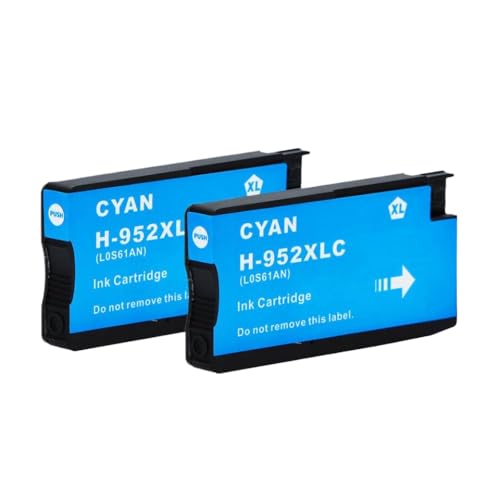 Encre 952XL Cyan en lot de 2 pour réussir vos présentations OfficeJet Pro 8210