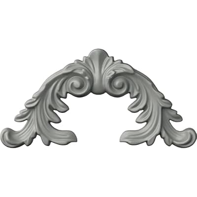 Ekena Millwork ONL08X04X01NE 8 7/8"W x 4 1/2"H x 1"P Needham Onlay Factory Primed White