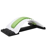 jiuzcare Estirador de Espalda Ajustable, Soporte Lumbar para Estiramientos, Tabla Curvada con 3 Niveles y 88 Puntos Elevados, Uso Tumbado en Casa, Apoyo para la Espalda Baja en Estiramientos Diarios