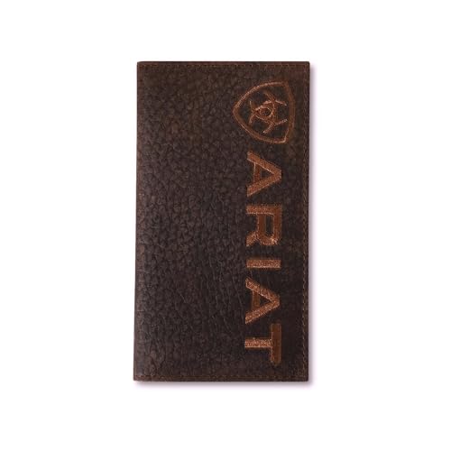 ARIAT Men's Large Logo Bull Hide Leather Rodeo Wallet