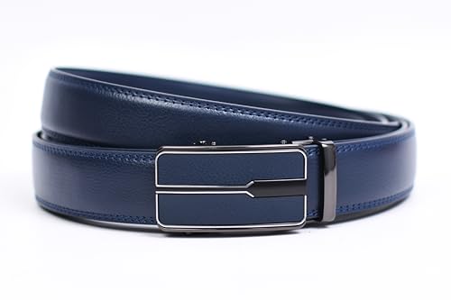 Image of WildHorn Men's Genuine Leather Belt for Men| Premium Auto-Lock Buckle | Adjustable up to 48 inch | Formal & Casual Wear | Micro-Adjust Fit | Stylish Gift Box Included