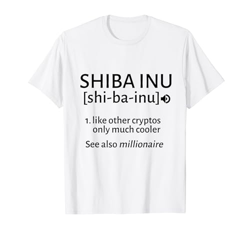 Definición de Shiba Inu El Ejército de Shib Cripto Token Mon Camiseta