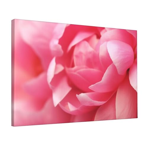 Pétales roses sur toile murale imprimée YoupO, un tableau de 30x45cm pour chambre cocooning