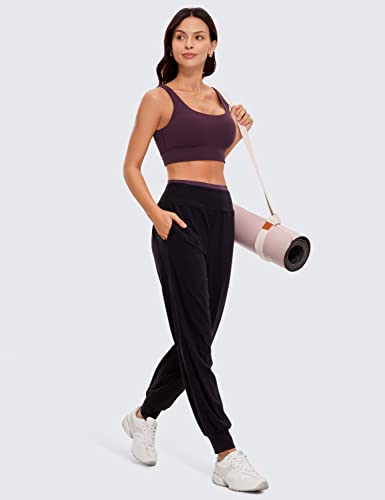 Image of CRZ YOGA Butterluxe U Back Sports Bras | Light Support, Removable Pads, Yoga, Extremely Soft, Longline, Scoop Neck, Wide Straps, for Women