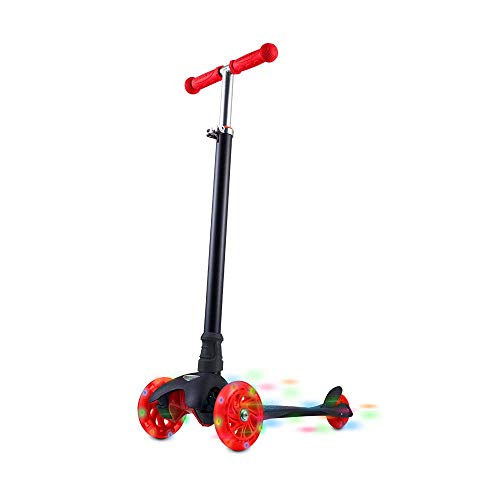 Patinete Atrio 3 Rodas com LED Guidão Ajustável Preto - ES112