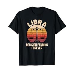 Discover Your Style: Buy the Vintage Libra Horoscope "Decision Pending Forever" T-Shirt – Libra Season and Zodiac Birthday Clothing & Gifts