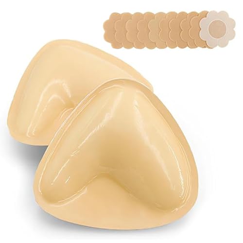 Double Sided Sticky Bra Inserts Invisible Push Up Lift Self Adhesive Bra Pads for Bikini Swimsuits Sports Bra
