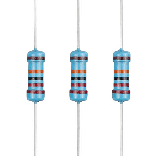 EDGELEC 100pcs 220K ohm Resistor 1/2w ±1% Tolerance Metal Film Fixed Resistor