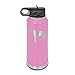 Japanese Mastiff Laser Engraved Water Bottle Customizable Polar Camel Stainless Steel with Straw - Dog Canine pet Light Purple 32 oz