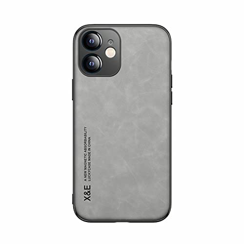 Kepuch Silklike Case for iPhone 11 6.1" - Cover Bumper Built-in Metal Plate for iPhone 11 6.1" - Gray