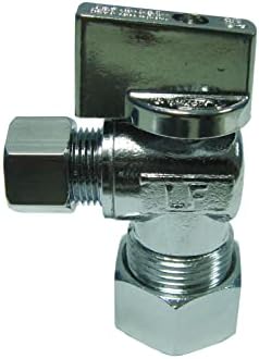 PROFLO PFXQAC32C Low-Lead Compliant Quarter-Turn Angle Stop - Chrome