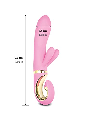 Vibromasseurs rabbit Rose Ø 4 x 23,5 cm G-Vibe Candy Pink