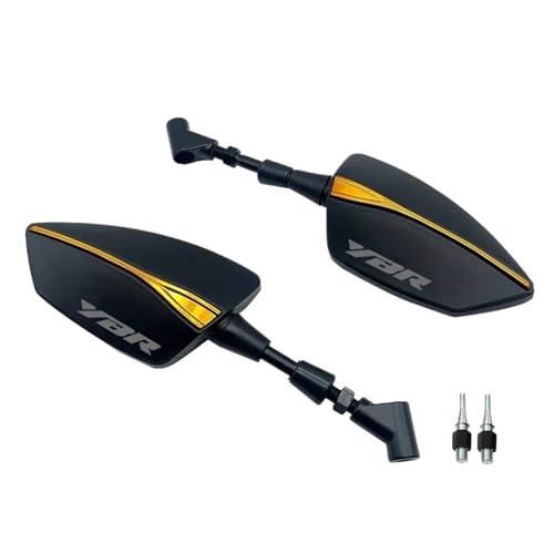 Espejos laterales de moto YBR125 ajustables antivibración de 8mm y 10mm
