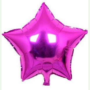 10 Inch Star Aluminum Foil Balloons,Mylar Balloons,Party Balloons 10pcs/lot (Pink)