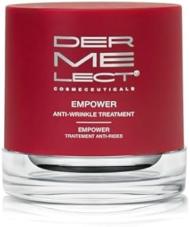 Dermelect Empower Anti-Wrinkle Treatment for Face - Anti Aging Cream with Peptides, Collagen, Ceramides Retinol, Hydrating Smoothing for Fine Lines Wrinkles Dryness Elasticity 1 oz