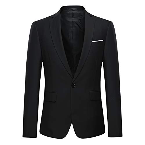 YOUTHUP Mens 3 Piece Suit 1 Button Slim Fit Business Wedding Tuxedo Suits Blazer Waistcoat and Pants - Image 3