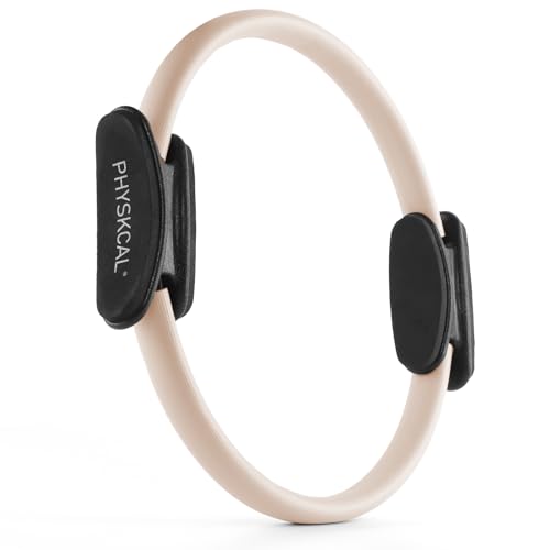 PhysKcal Pilates-Ring, 15'' / 38cm Magic Circle mit Extra Dick Gepolsterten Griffen,...