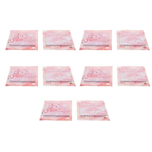 TOGEVAL 10個便利でかわいい 創造的なフラミンゴデザインの付箋 ピンク 学習や計画に 文房具 学生への贈り物に