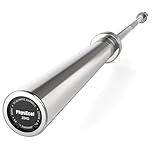 PhysKcal 7ft 20kg Olympic Bar for Weightlifting and Power Lifting, 2’’ Barbell Bar for Squat, Deadlift, Bench Press and Hip Thruster, Bumper Plates